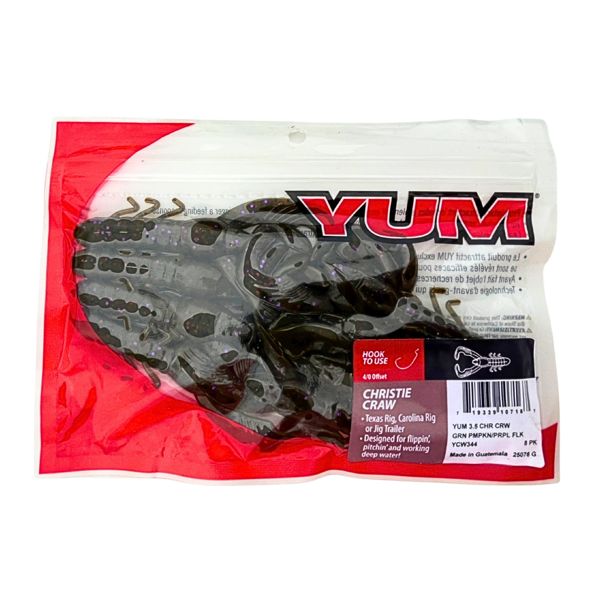 Scouted Stock: YUM Christie Craw - 3.5" Professional Flipping Craw