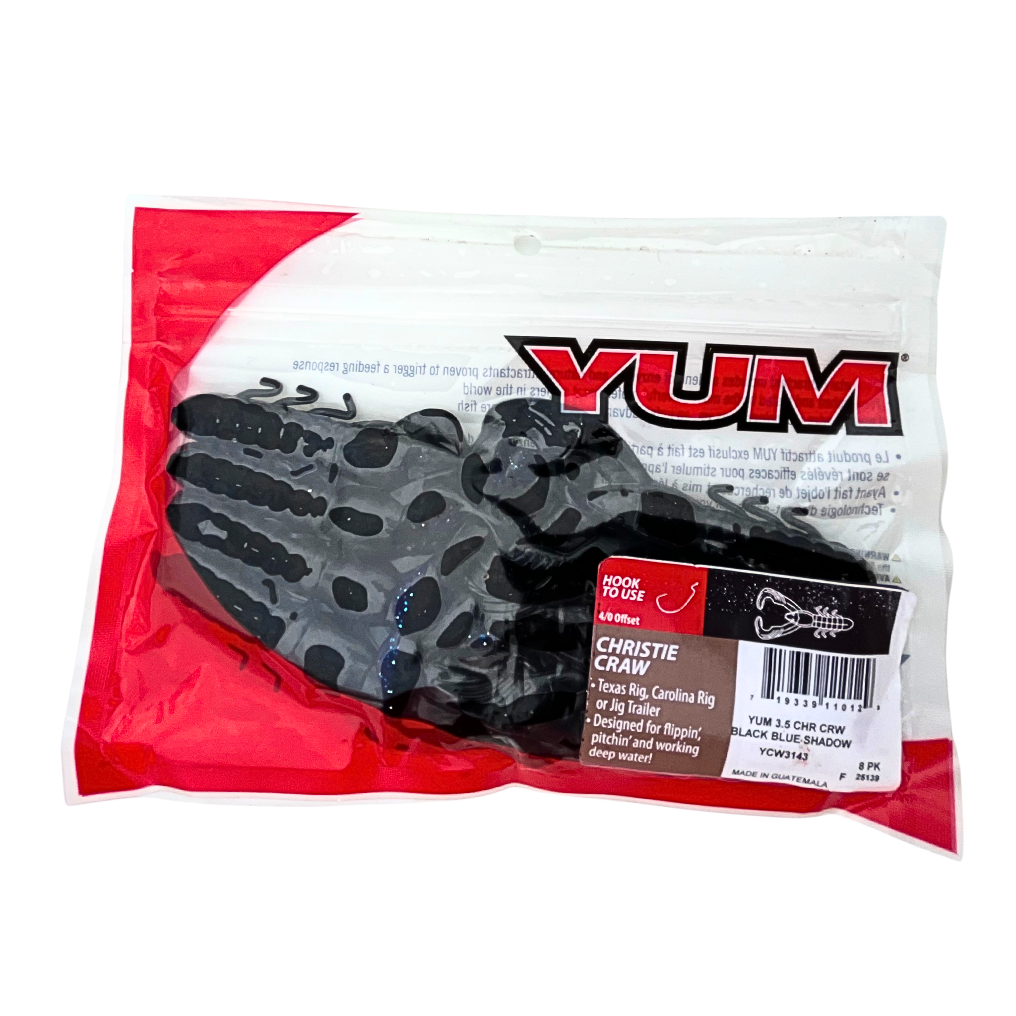 Scouted Stock: YUM Christie Craw - 3.5" Professional Flipping Craw