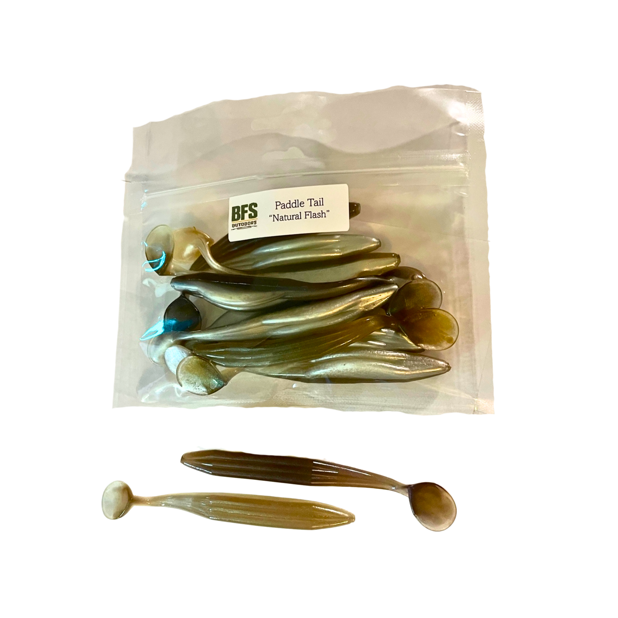 Scouted Stock: "Stealth and Flash" Paddle Tail Swimbaits (10ct)