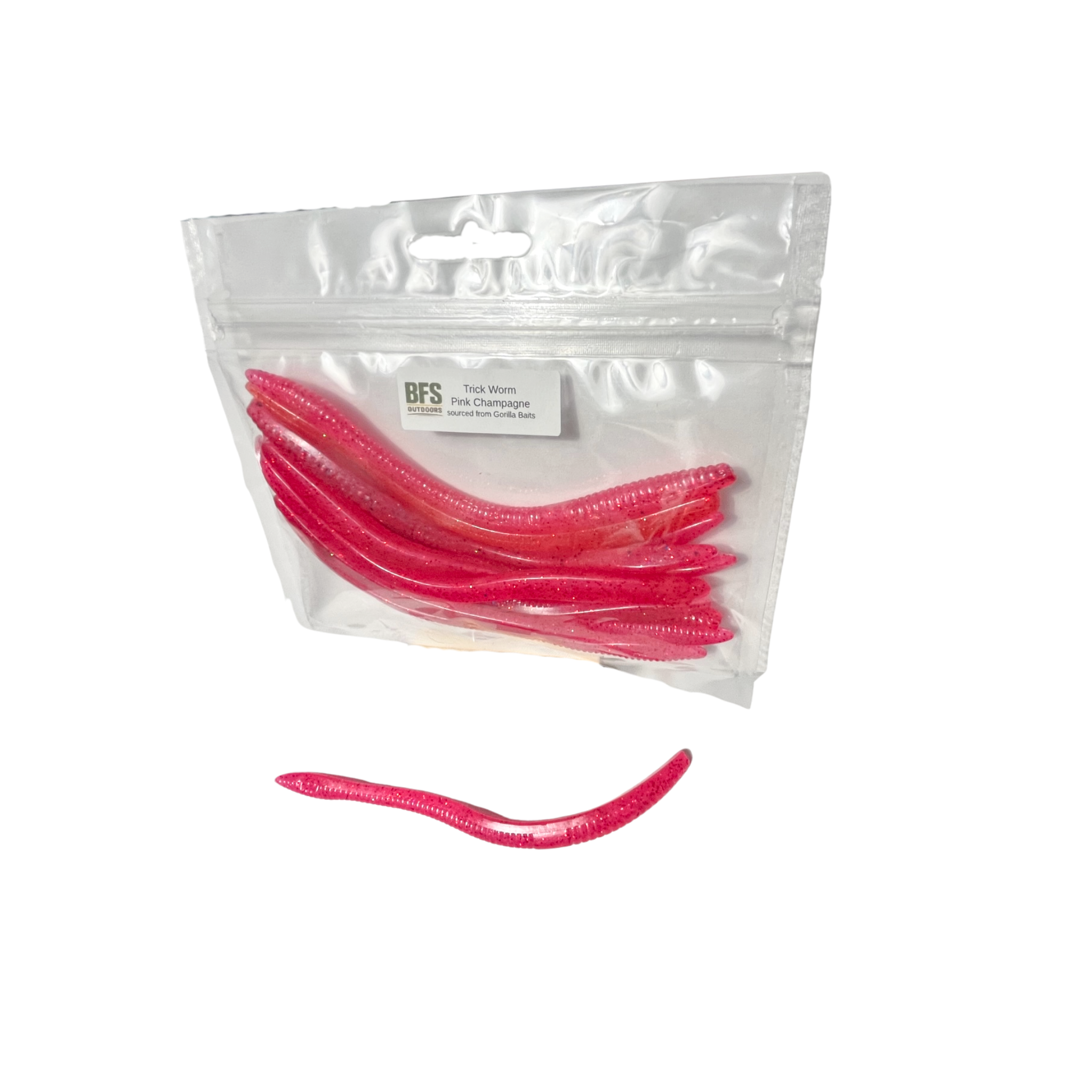Finesse Trick Worm- 6" (Pink Champagne)
